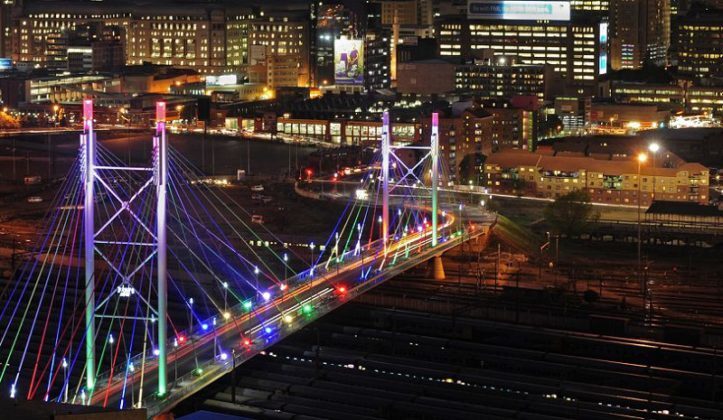 The Nelson Mandela Bridge is one of Johannesburg’s icon landmarks, symbolically linking the old and new as it ushers traffic into the heart of rejuvenated downtown Johannesburg.